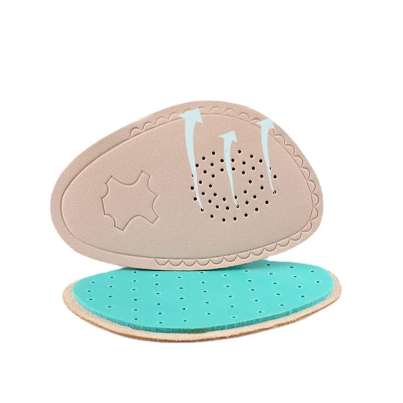 082 Leather Front Cushion Shoes with Breathable, Slip-resistant, Shock-absorbing, Sweat-absorbing Features