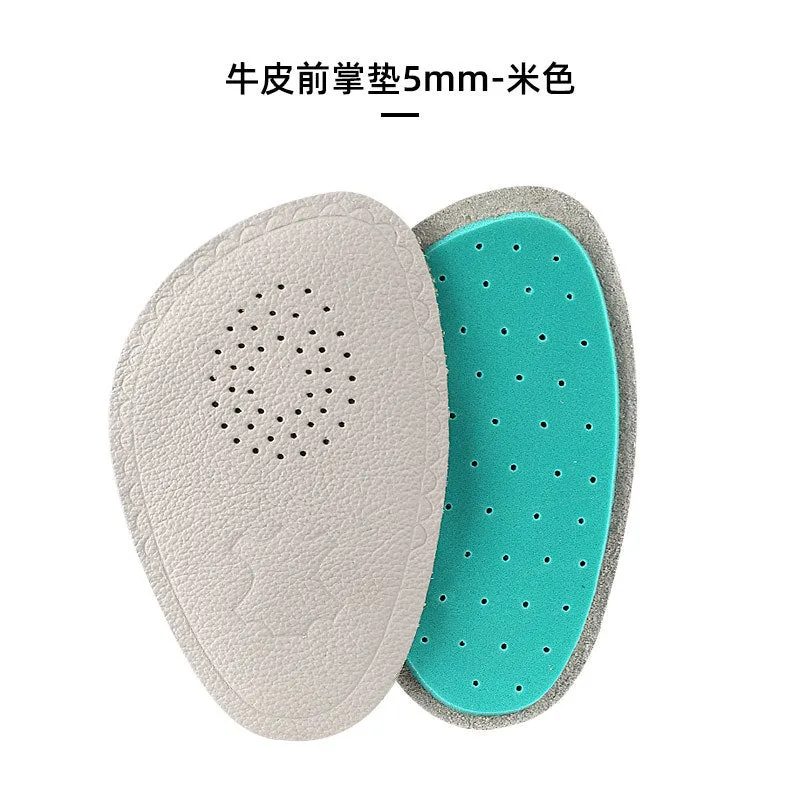082 Leather Front Cushion Shoes with Breathable, Slip-resistant, Shock-absorbing, Sweat-absorbing Features