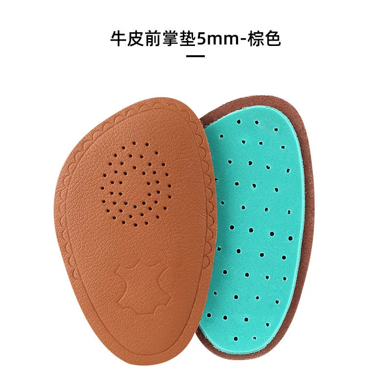 082 Leather Front Cushion Shoes with Breathable, Slip-resistant, Shock-absorbing, Sweat-absorbing Features