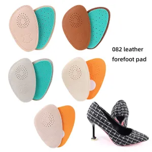 082 Leather Front Cushion Shoes with Breathable, Slip-resistant, Shock-absorbing, Sweat-absorbing Features