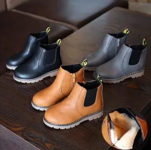 2020 New Autumn Children Shoes PU Boys Rubber Boots Fashion Sneakers