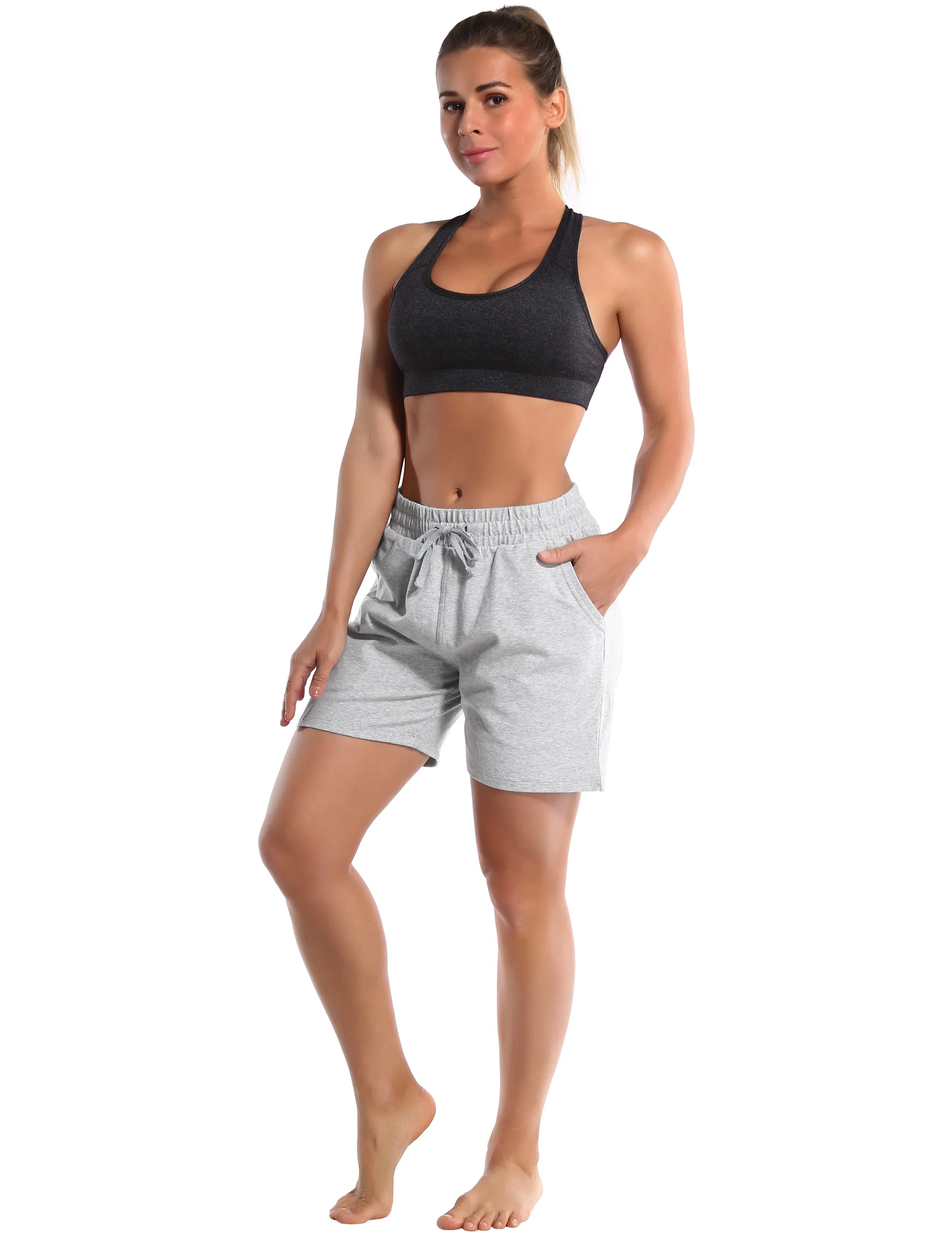 5" Joggers Shorts heathergray_Jogging