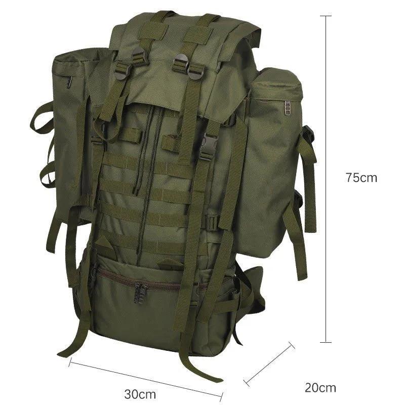 80L Hiking Backpack with Rain Cover-Black