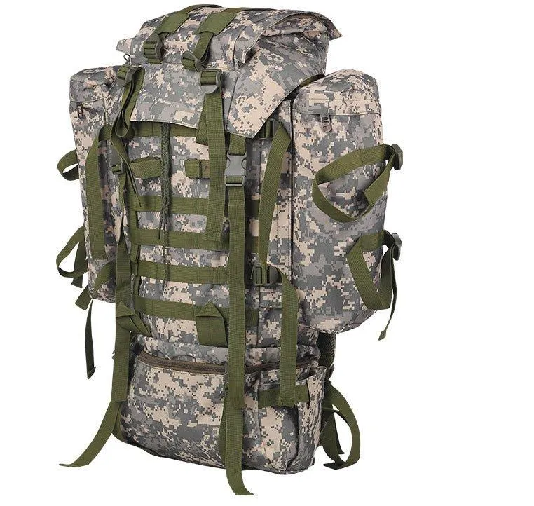 80L Hiking Backpack with Rain Cover-Black