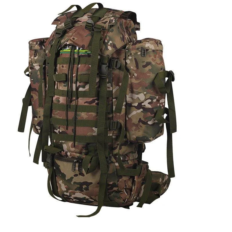 80L Hiking Backpack with Rain Cover-Black