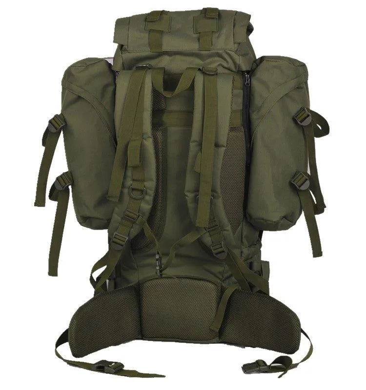 80L Hiking Backpack with Rain Cover-Black