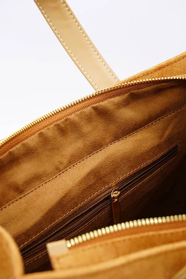 A and S Accessories Multiway vegan suede tote
