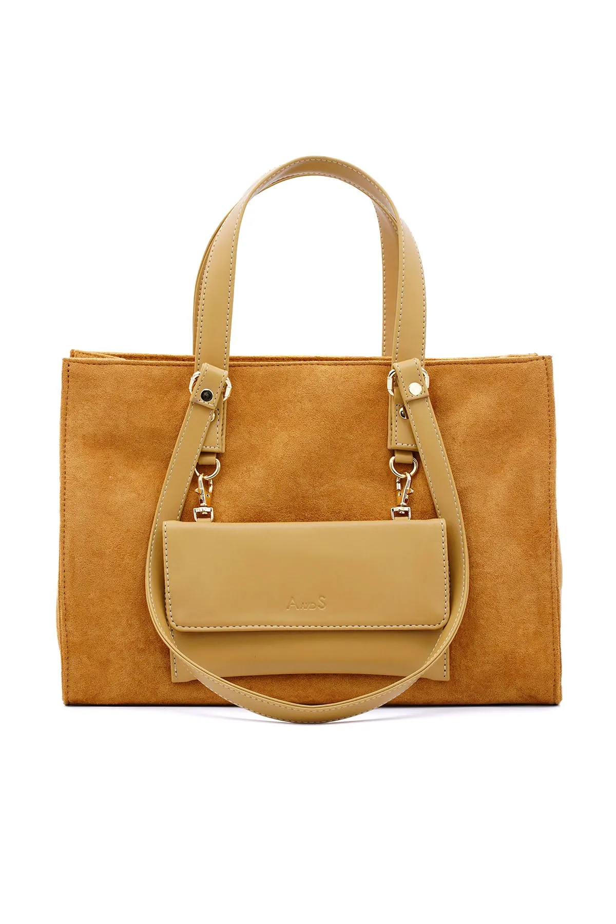 A and S Accessories Multiway vegan suede tote