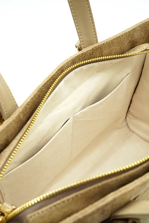 A and S Accessories Multiway vegan suede tote