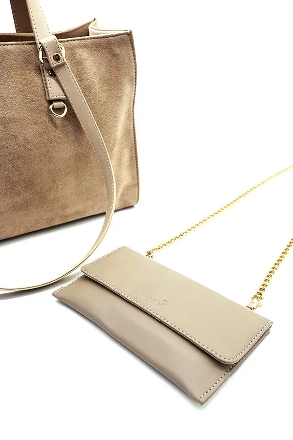 A and S Accessories Multiway vegan suede tote