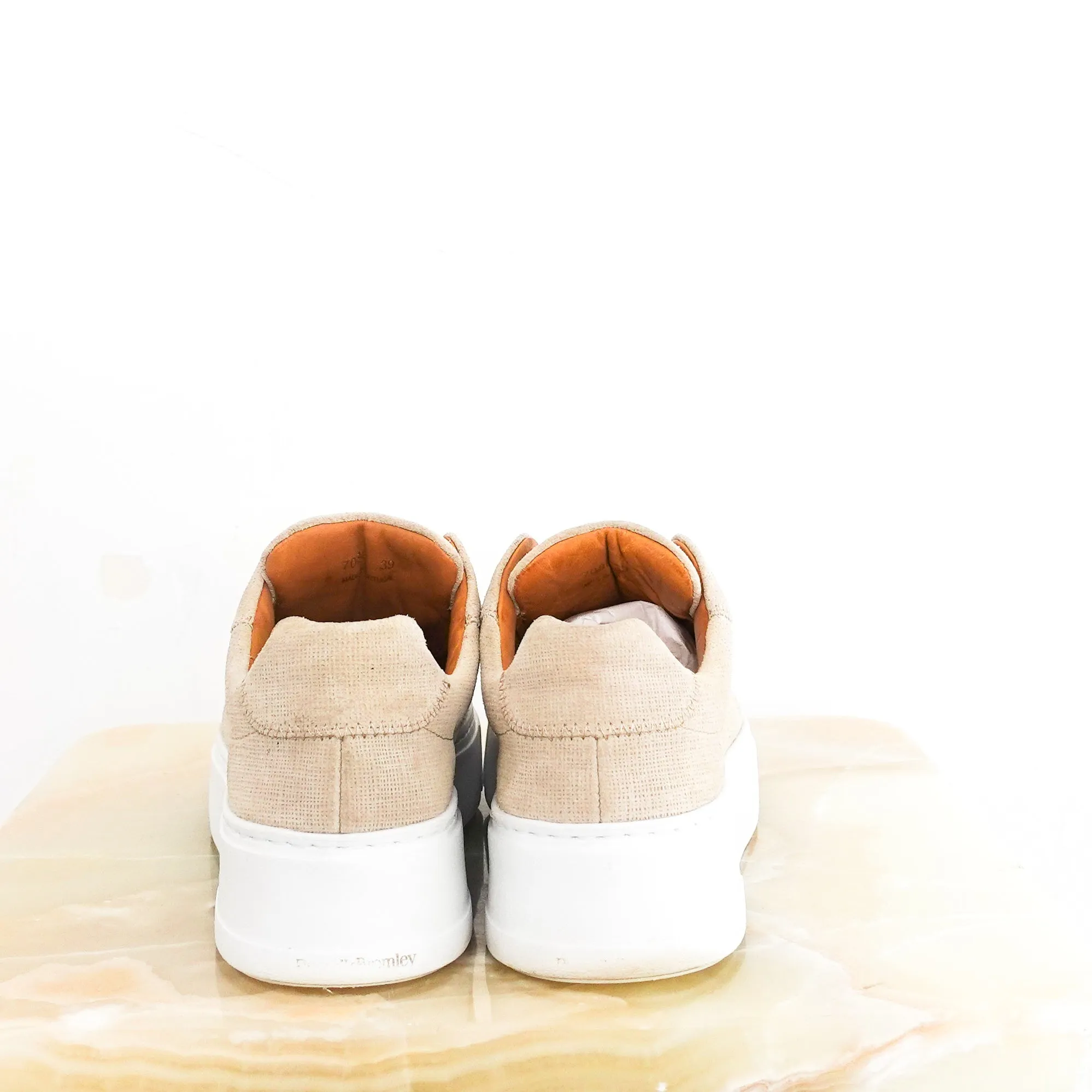 Beige platform sneakers RRP £195