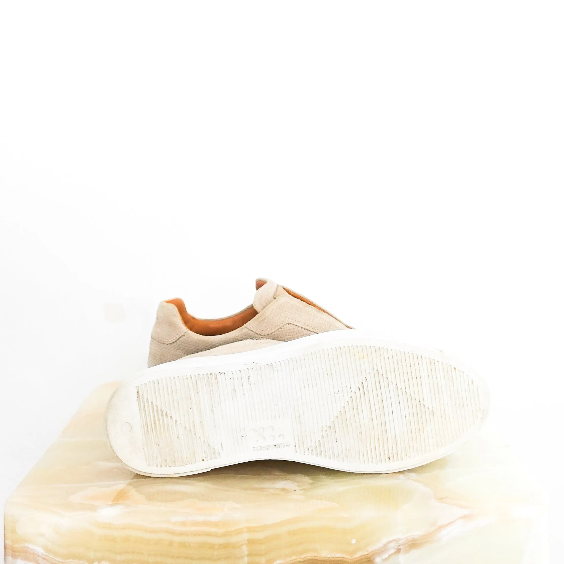 Beige platform sneakers RRP £195