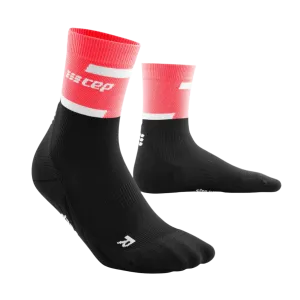 CEP | The Run Compression Socks 4.0 Mid-Cut | Women's | Pink/Black