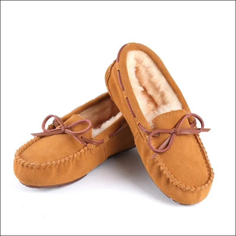 Cilool Shoes Women Winter Warm Flat Shoes