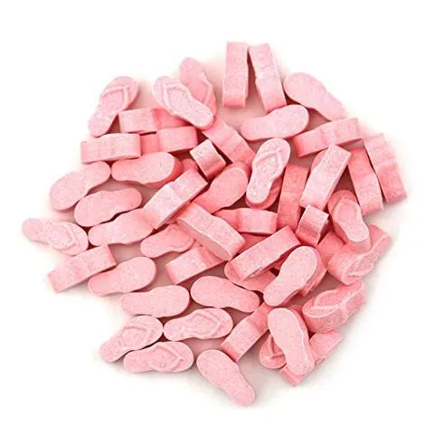 Flamingo Candy Tin With Pink Lemonade Flip Flop Shaped Candies Gift Stuffer