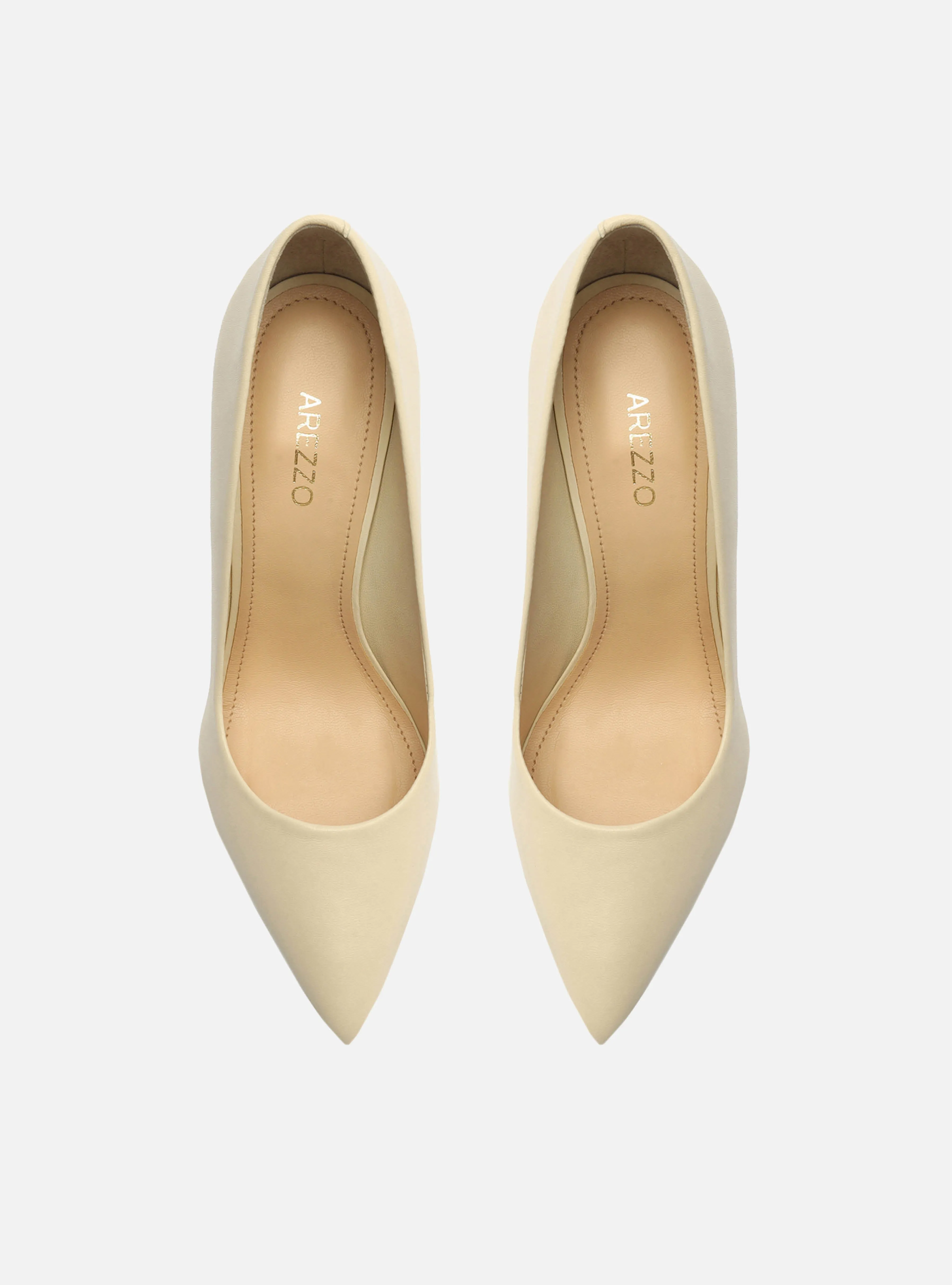 Gabriella High Stiletto Pump | Off White Leather