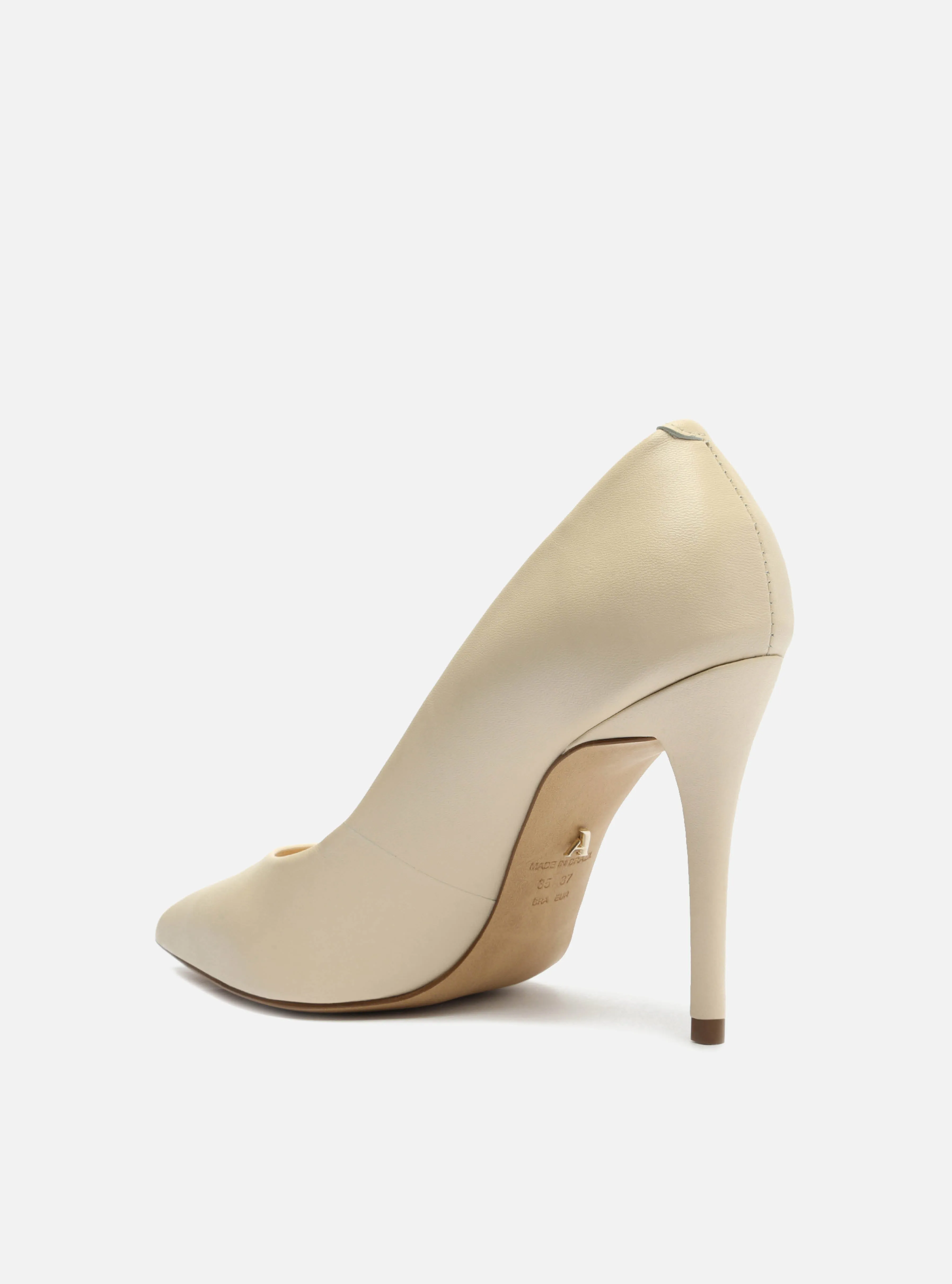 Gabriella High Stiletto Pump | Off White Leather