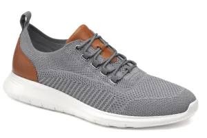 Johnston & Murphy Men's Amherst Knit Sneakers- Grey