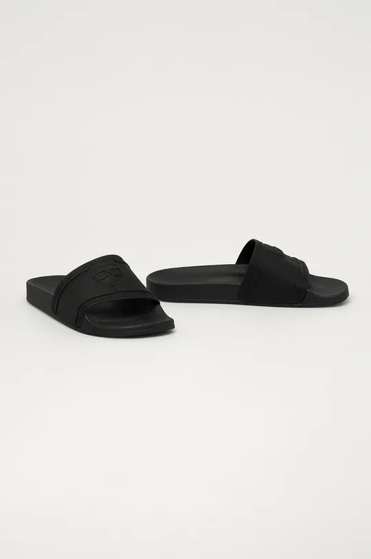 KARL LAGERFELD KONDO SLIDES  IN BLACK