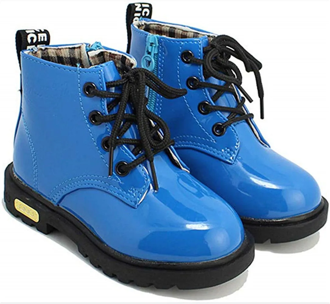 Kid Waterproof Martin Boots Girls Ankle Shoes