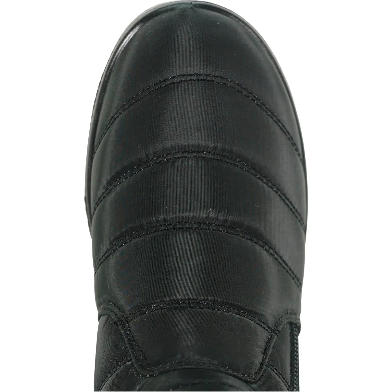 KOZI Women Winter Fur Boot NANCY-3 Ankle Casual Boot Black - with Ice Cleat Outsole