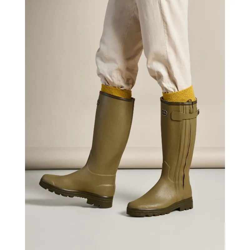 Le Chameau Country Cross Neoprene Lined Mens Boot - Iconic Green