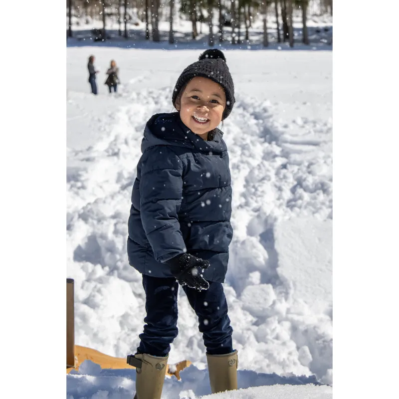 Le Chameau Petite Vierzonord Neoprene Lined Kids Wellington Boot - Chameau Green