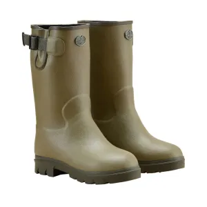Le Chameau Petite Vierzonord Neoprene Lined Kids Wellington Boot - Chameau Green