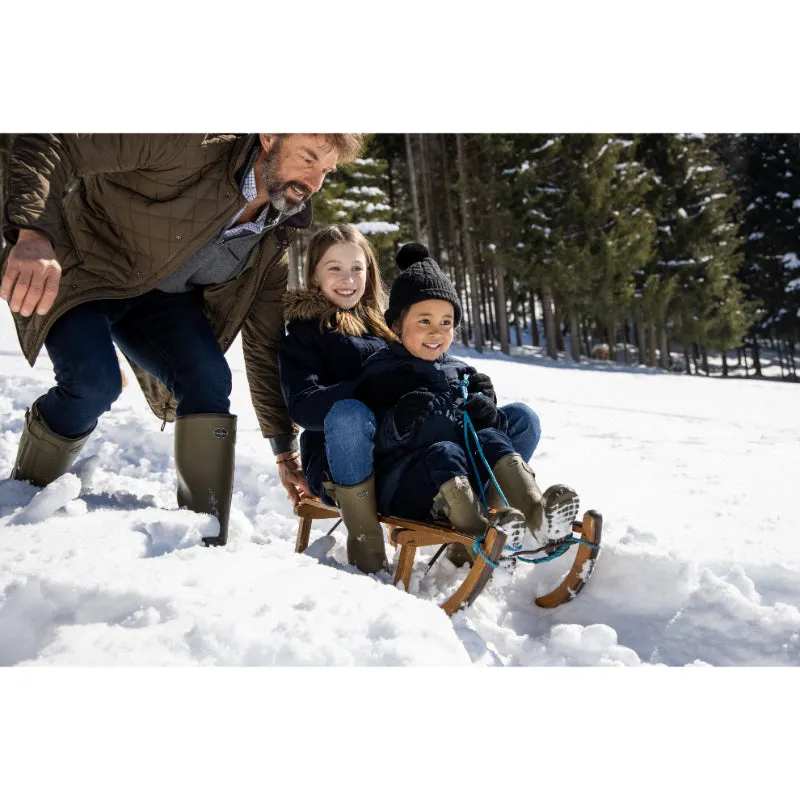 Le Chameau Petite Vierzonord Neoprene Lined Kids Wellington Boot - Chameau Green