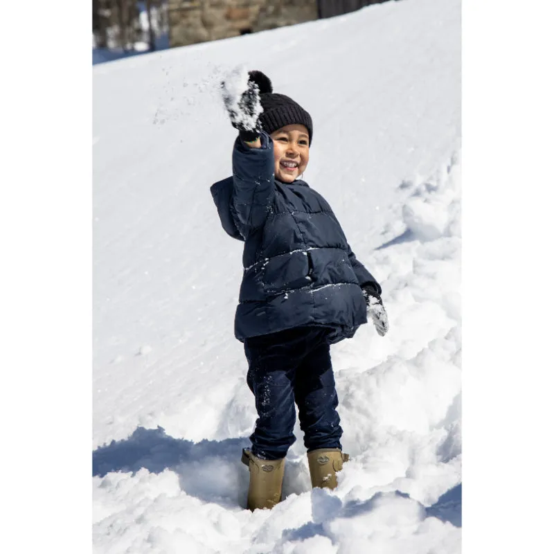 Le Chameau Petite Vierzonord Neoprene Lined Kids Wellington Boot - Chameau Green