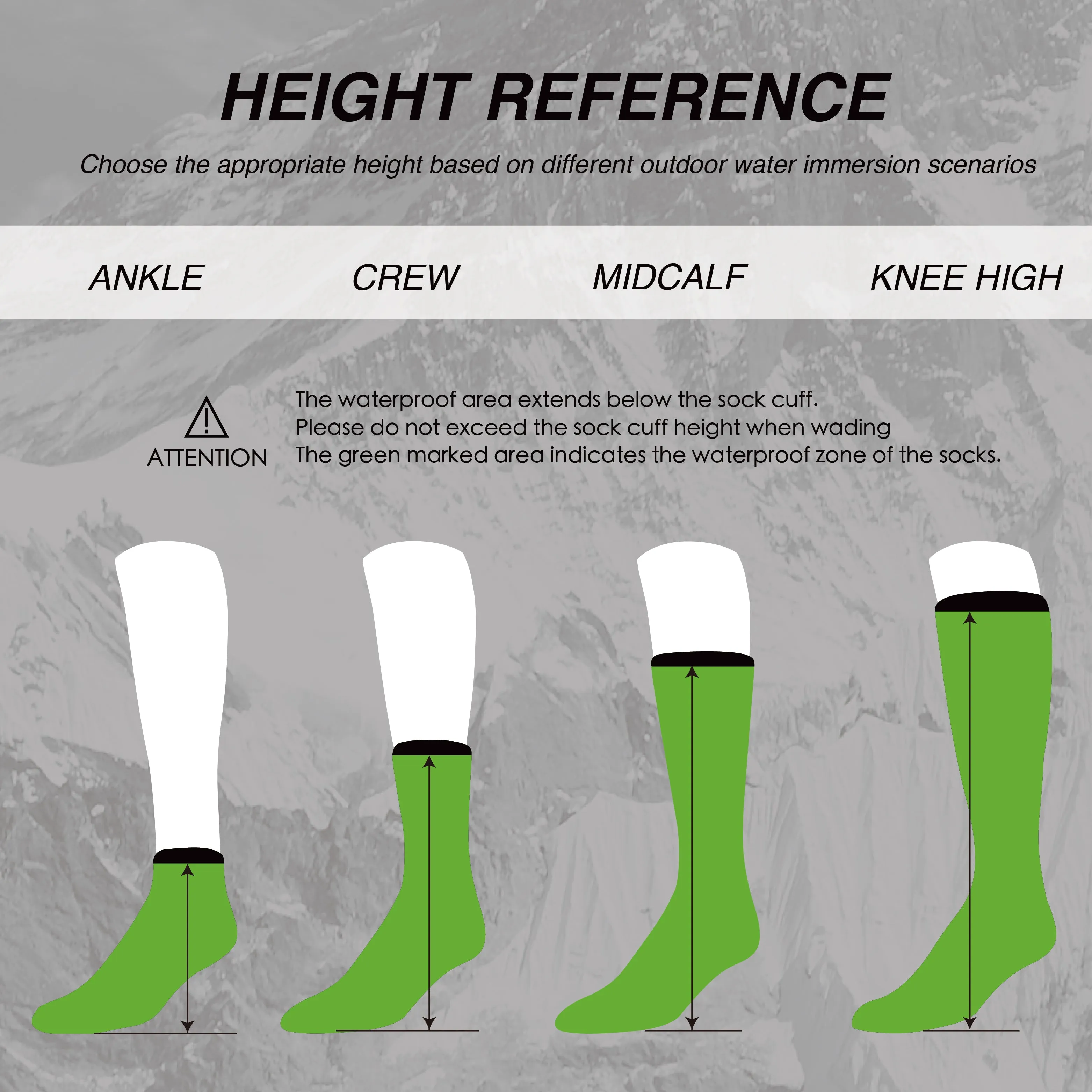 LEAKDRY Waterproof AdventureBreeze Ankle Bamboo Socks Blue&Grey