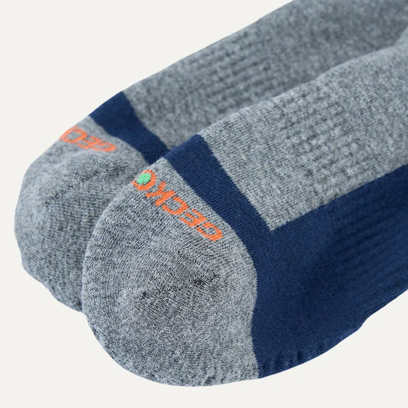 LEAKDRY Waterproof AdventureBreeze Ankle Bamboo Socks Blue&Grey