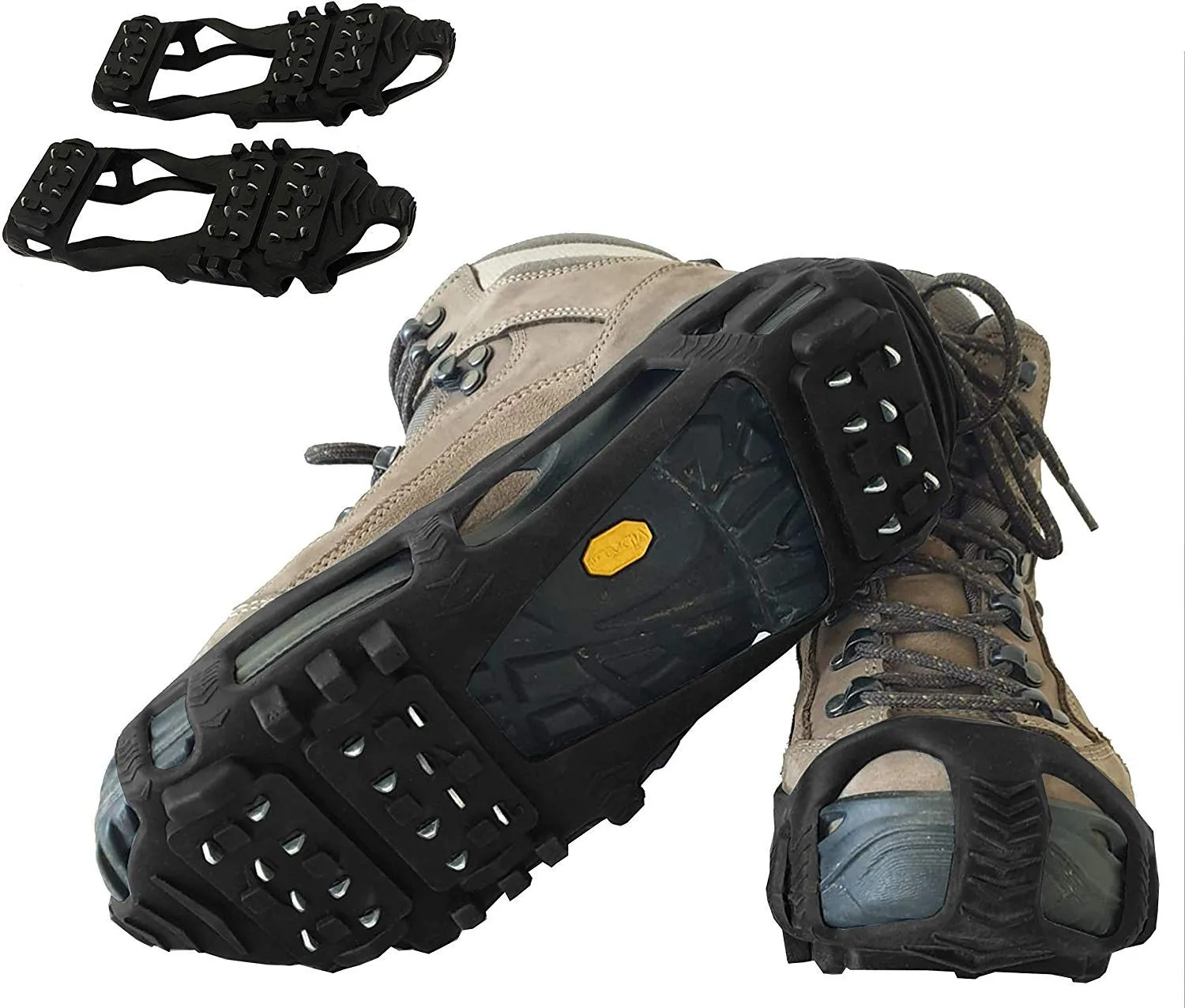 Limm Crampons Ice Traction Cleats XLarge - Lightweight Snow Cleats for Walking on Snow & Ice - Anti Slip Shoe Grips Quickly & Easily Over Footwear - Portable Ice Grippers for Shoes & Boots