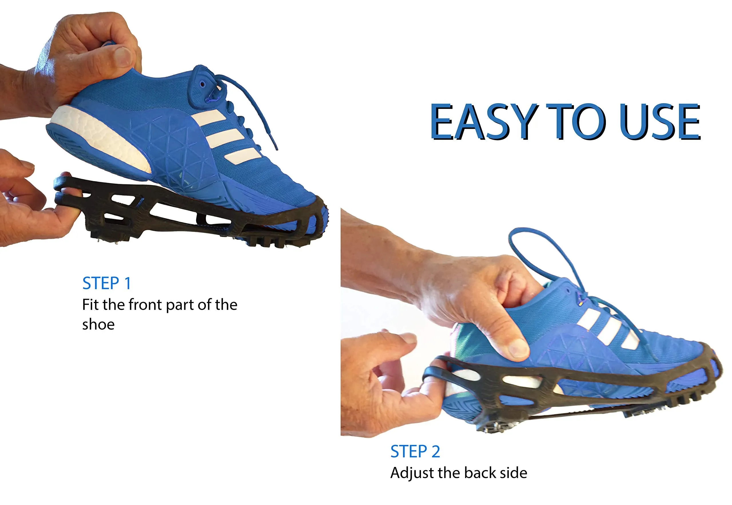 Limm Crampons Ice Traction Cleats XLarge - Lightweight Snow Cleats for Walking on Snow & Ice - Anti Slip Shoe Grips Quickly & Easily Over Footwear - Portable Ice Grippers for Shoes & Boots