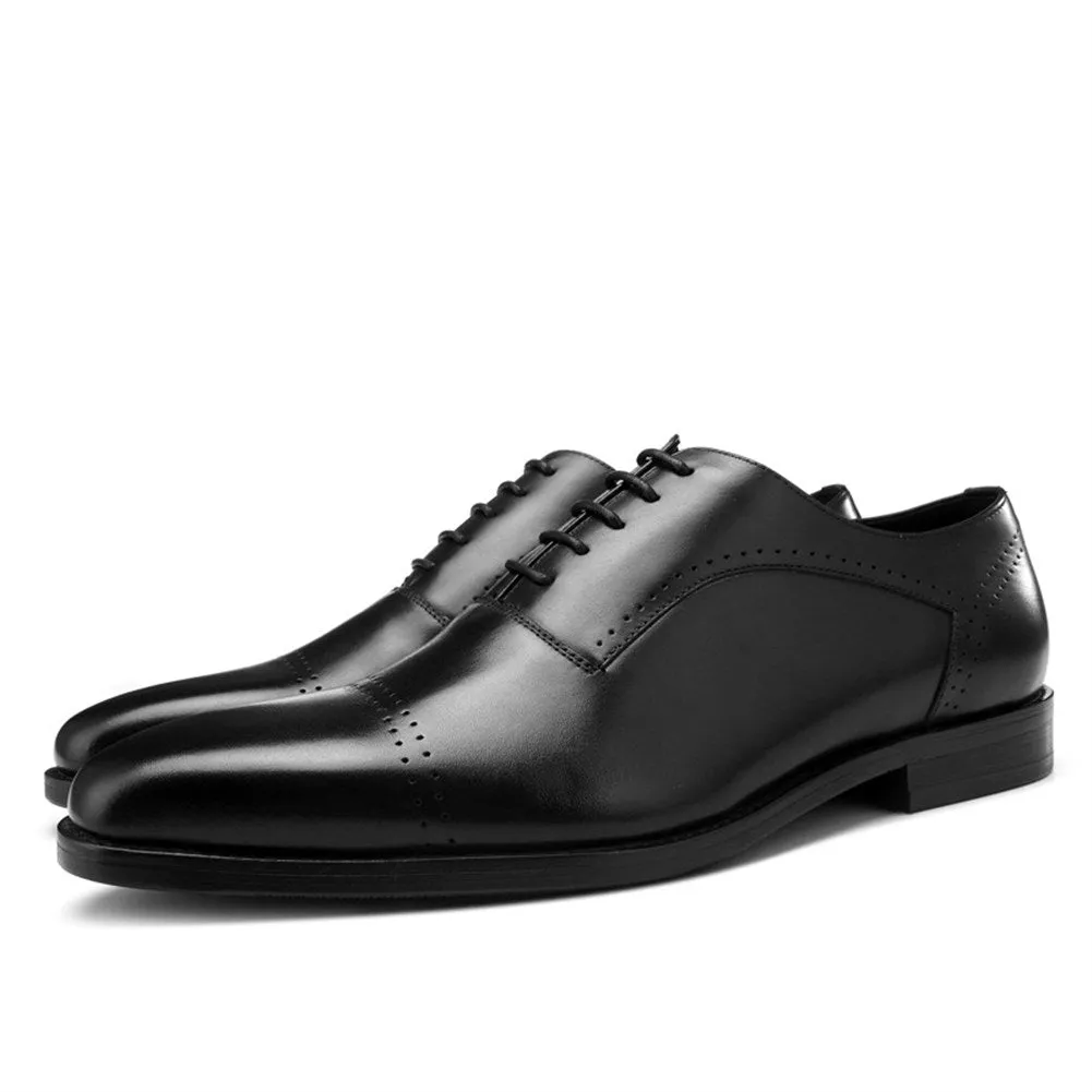 Men Captoe Lace Up Formal Oxford Shoes