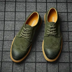Men's Oxford Breathable Casual Lace-Up Business Shoes