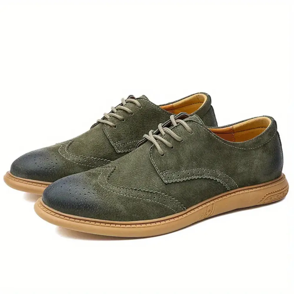 Men's Oxford Breathable Casual Lace-Up Business Shoes