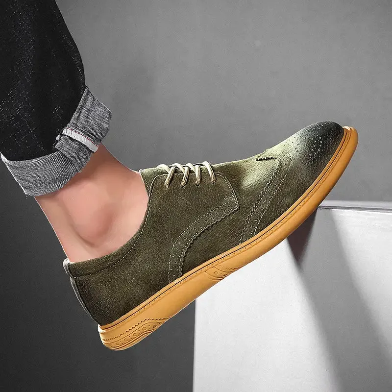 Men's Oxford Breathable Casual Lace-Up Business Shoes