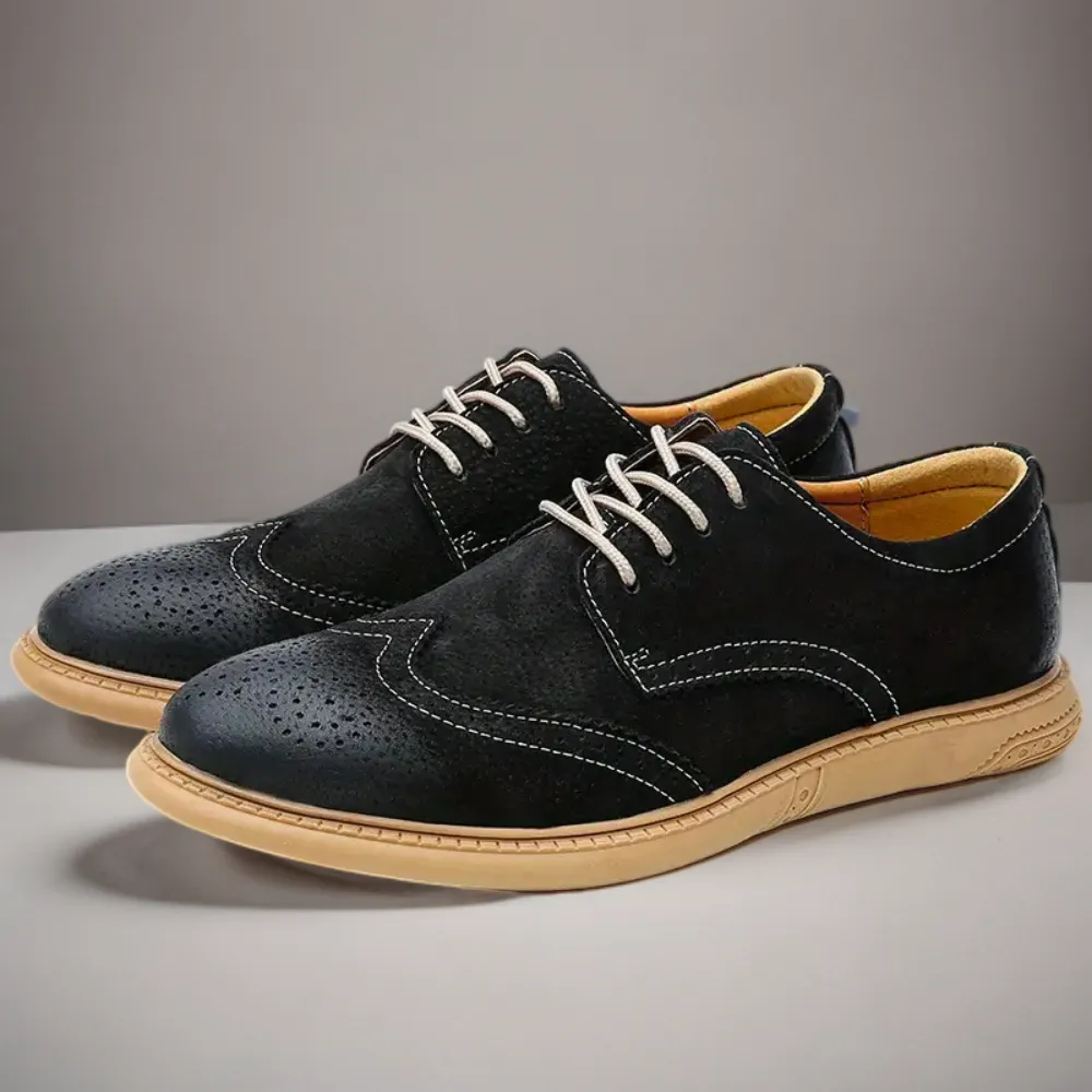 Men's Oxford Breathable Casual Lace-Up Business Shoes