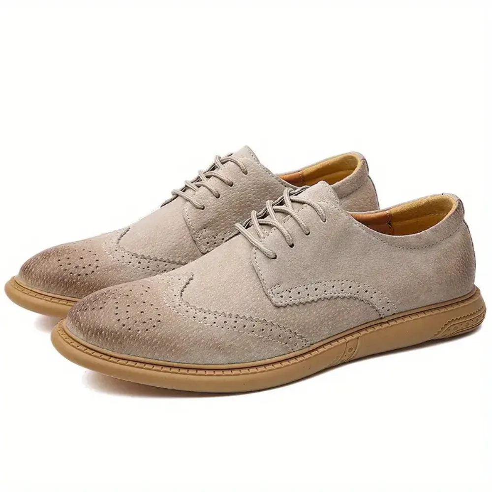Men's Oxford Breathable Casual Lace-Up Business Shoes