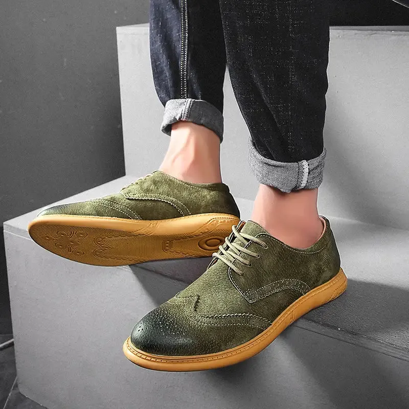 Men's Oxford Breathable Casual Lace-Up Business Shoes