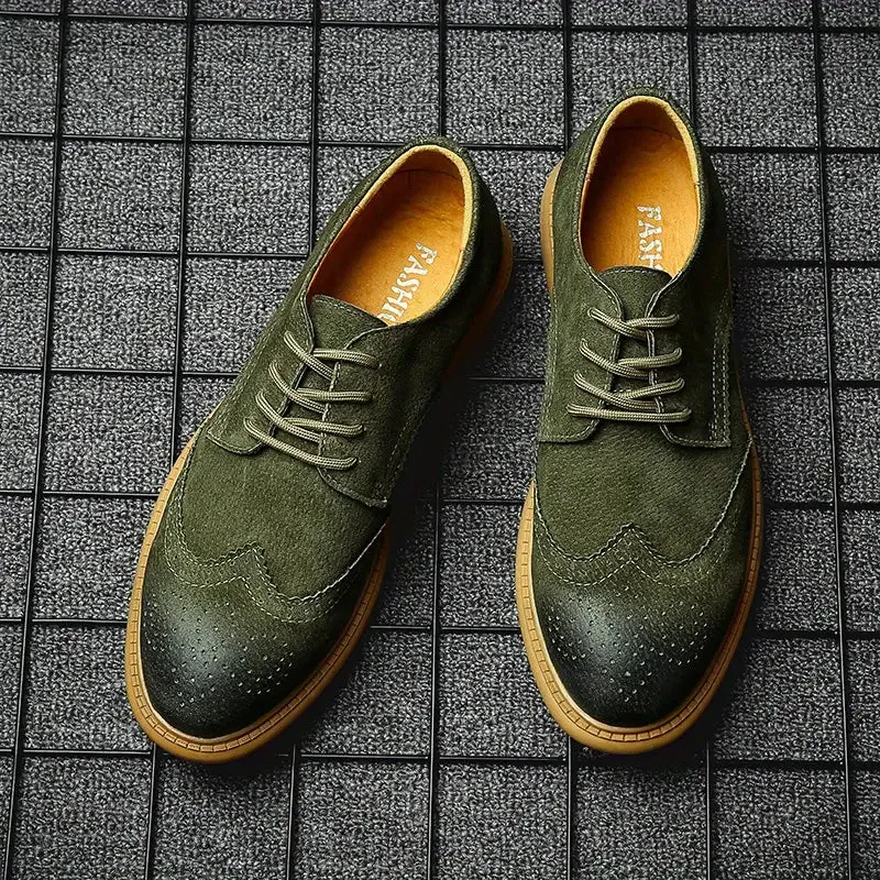 Men's Oxford Breathable Casual Lace-Up Business Shoes