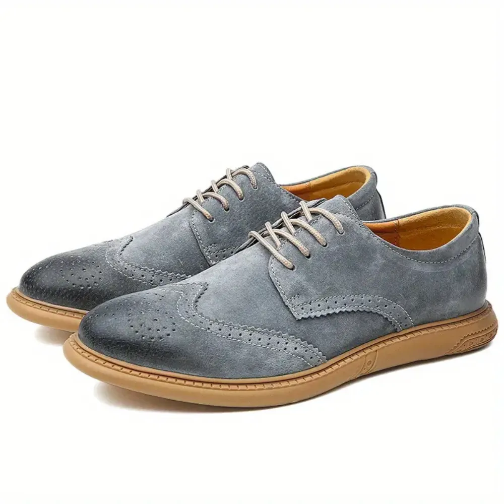Men's Oxford Breathable Casual Lace-Up Business Shoes