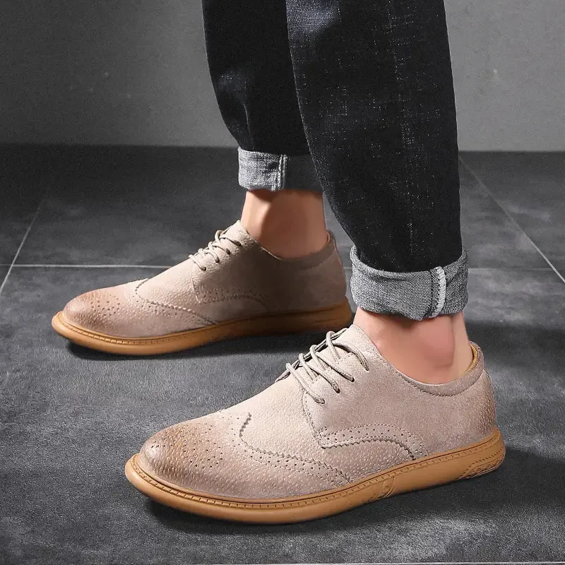 Men's Oxford Breathable Casual Lace-Up Business Shoes