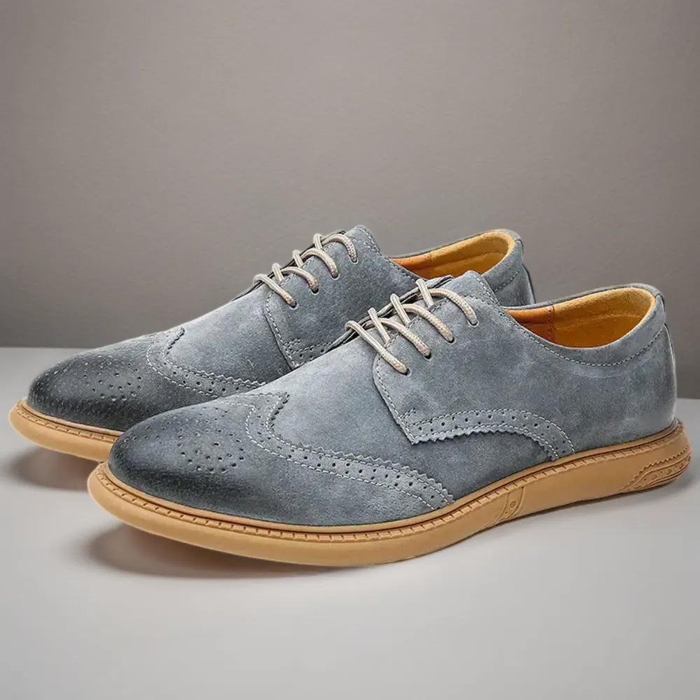 Men's Oxford Breathable Casual Lace-Up Business Shoes