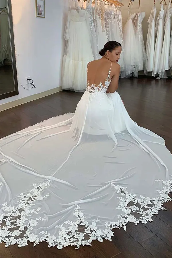 Mermaid/Trumpet Straps Appliques Bohemian Plus Size Wedding Dress WD663