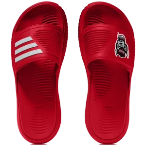 NC State Wolfpack adidas Red Wolfhead Alphabounce 2 Slides