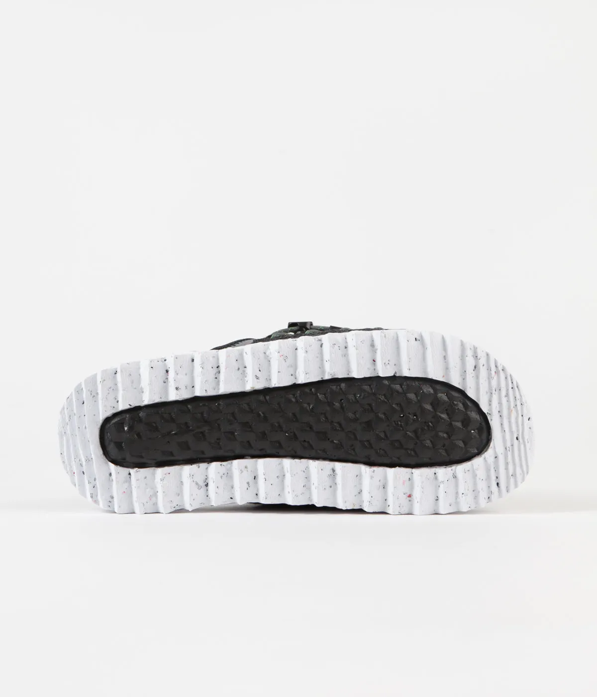 Nike Asuna Crater Slides - Black / Iron Grey - White - Mean Green