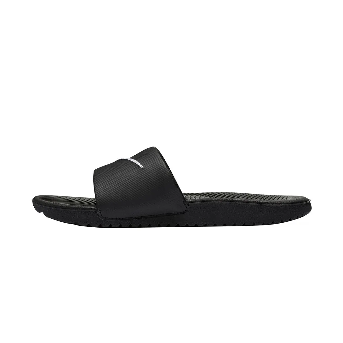 NIKE KAWA LITTLE/BIG KIDS' SLIDES BLACK