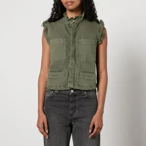 Olive Denim Vest